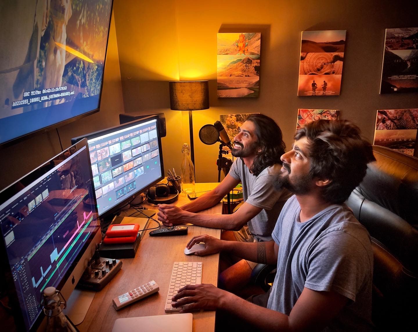 Editing 777 Charlie — post-production suite